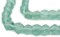 The Bead Chest Clear Marine Faceted Recycled Java Sea Glass Beads - Full Strand of Faceted Bottle Glass Beads | Approximately 48 Beads